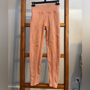 Aerie Ribbed Peach Leggings